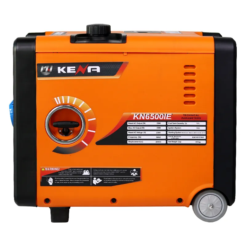 6500IE — портативный тихий инверторный бензиновый генератор (газ бензин), для дома и кемпинга (5)