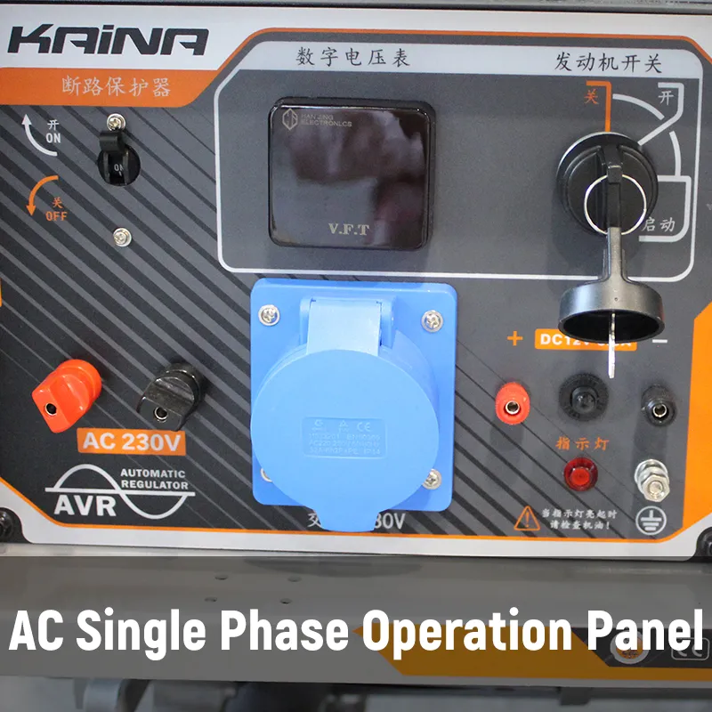 KN-A — портативная дизельная генераторная установка для дома, улицы и промышленного применения мощностью 3 кВт, 5 кВт, 6,5 кВт, 8 кВт, 10 кВт (3)