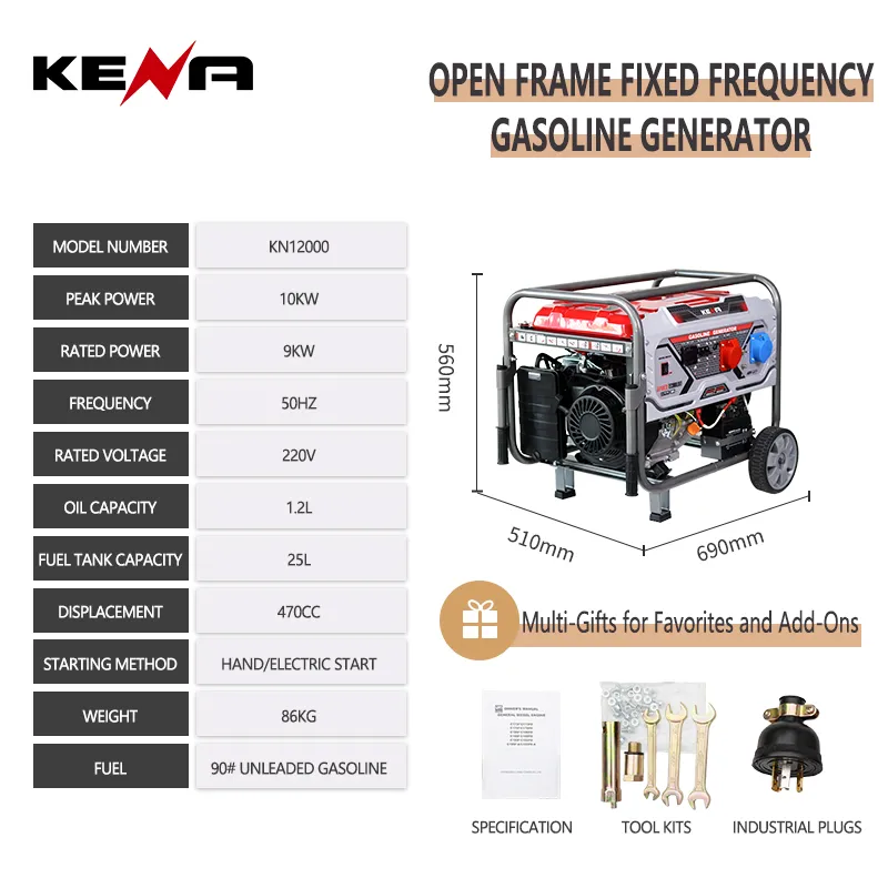 KN12000(высококачественный бензиновый генератор) (8)