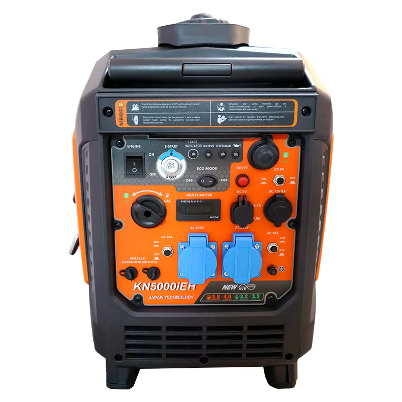 KN4800ie — профессиональный двухтопливный (СУГ КПГ) тихий портативный инверторный бензиновый генератор с дистанционным запуском