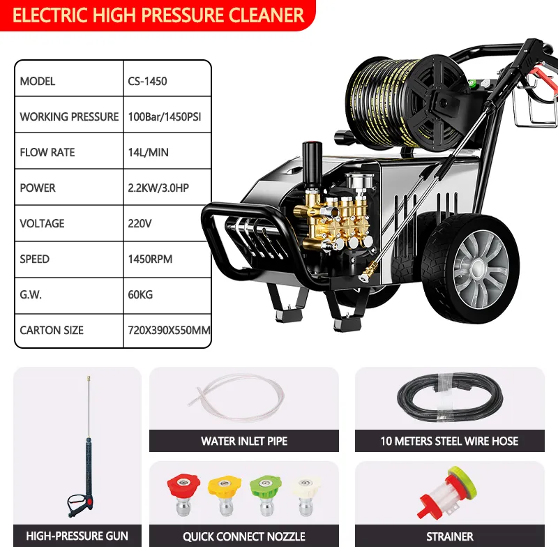 Водяной насос высокого давления для автомойки, промышленная автомойка (6)