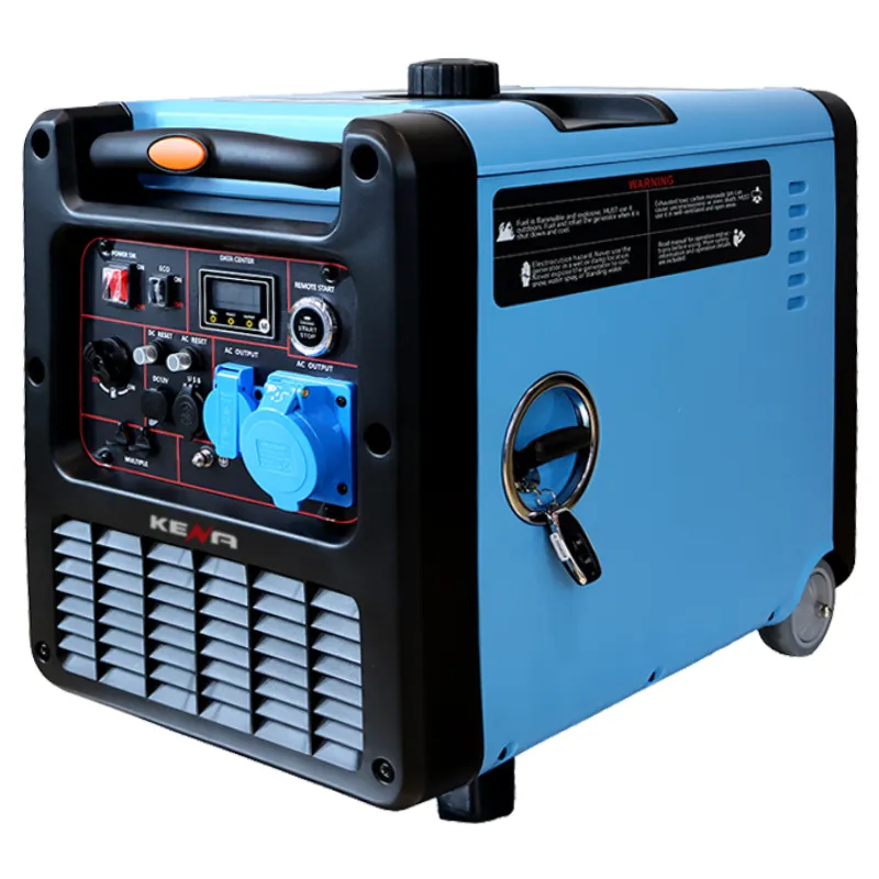 Высокопроизводительный передвижной портативный тихий инверторный бензиновый генератор 5 кВт (4)