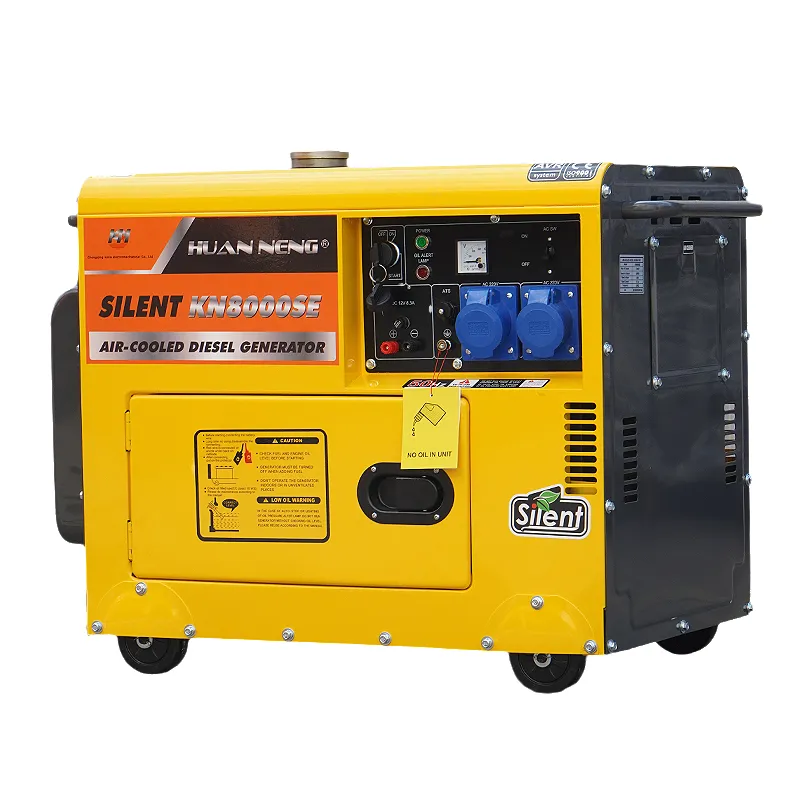 Желтая модель — тихий дизельный генератор с автоматическим запуском мощностью 5–10 кВт, 230 В и 400 В, 50 и 60 Гц, для дома, улицы и завод2 (1)