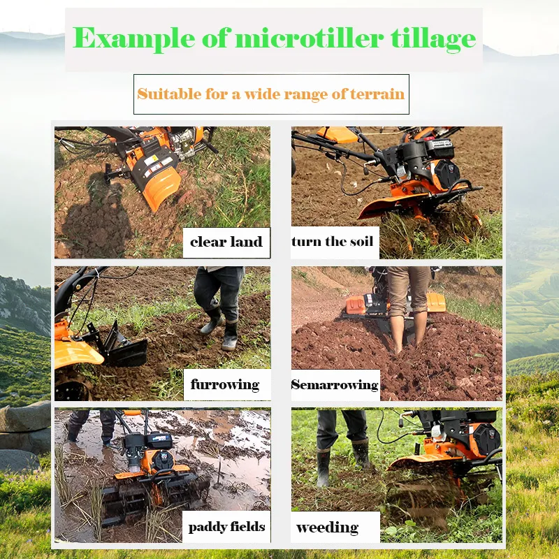 Малогабаритный культиватор, подходящий для прополки, обработки почвы и подготовки грядок под посадки (14)