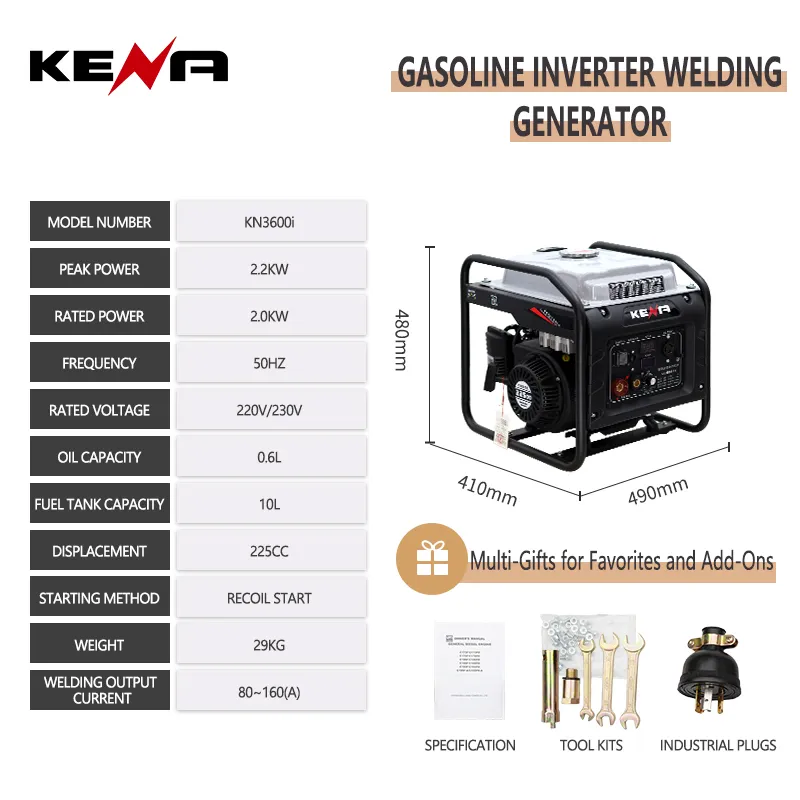 Переносной сварочный аппарат с бензиновым двигателем 3600 (6)