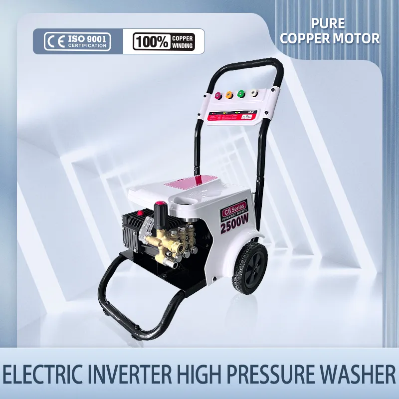 Портативная мойка высокого давления с индукционным двигателем из чистой меди, для мойки автомобилей и очистки поверхностей (3)