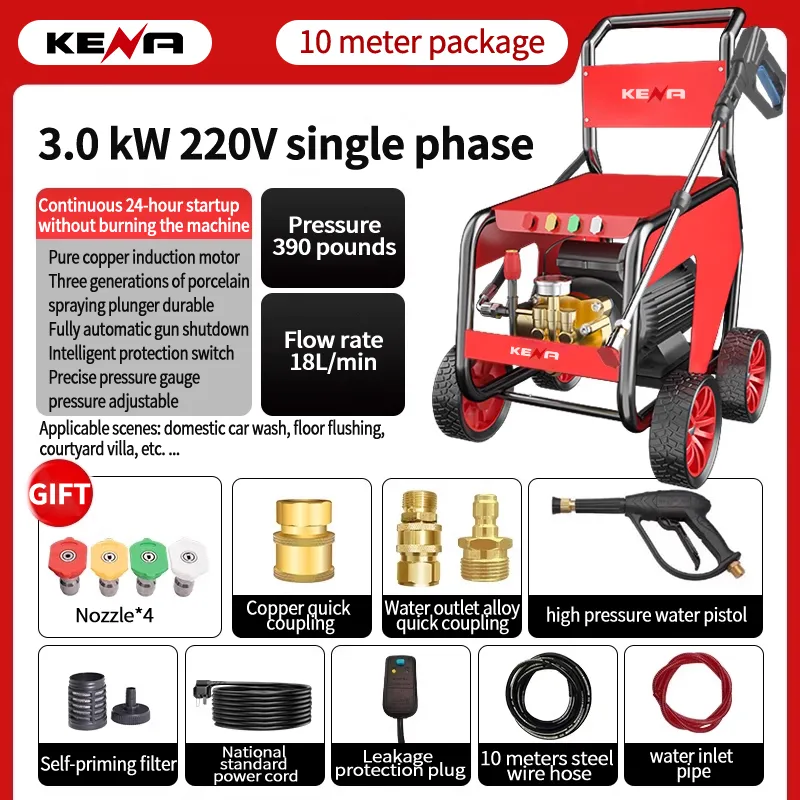 Промышленная мойка высокого давления для очистки коммерческих зданий, удаления ржавчины и заусенцев (2)